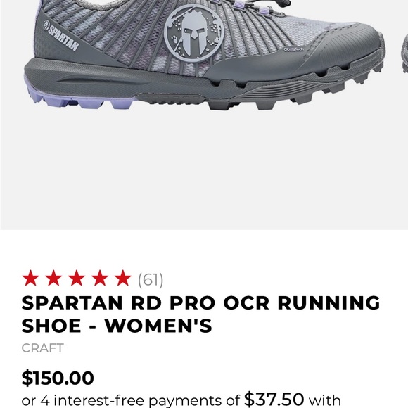 Spartan RD Pro OCR Running Shoe-women’s like new-no wear - Picture 5 of 5